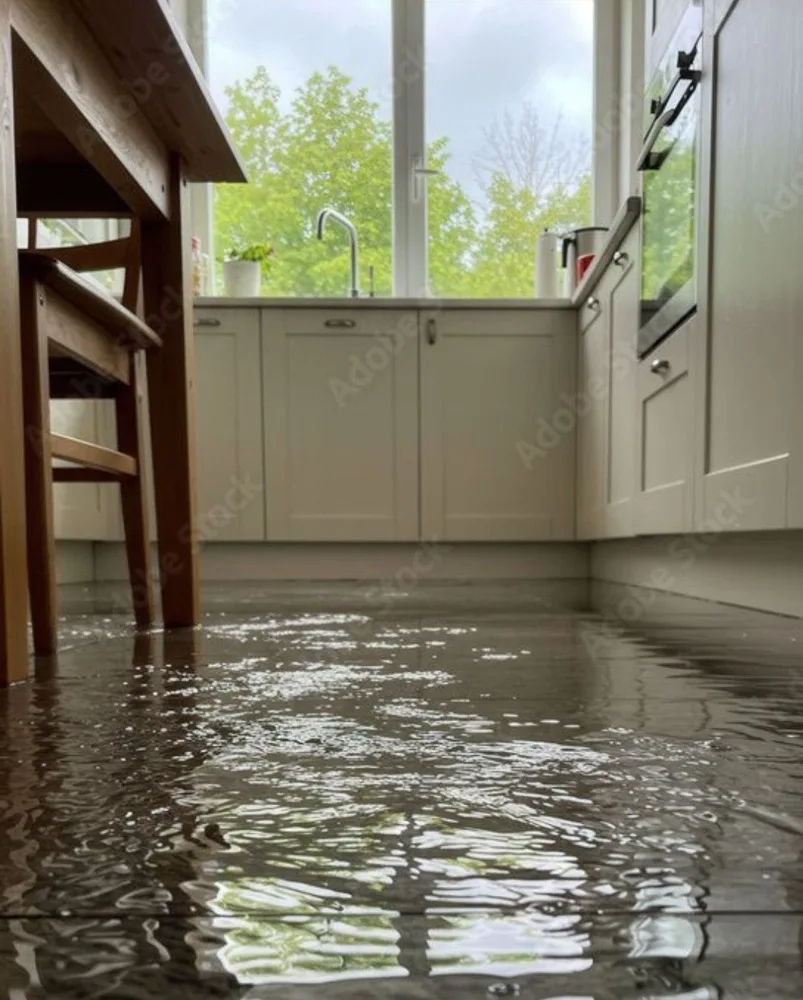Water damage reference image 3: affected interior or flooring